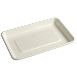 Assiette Natura pulpe de canne 200x125 mm