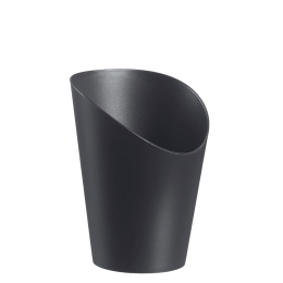 Vaschetta per patatine fritte LOOP in PP nero H125 Ø91 mm