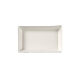 Piatto Quartz in polpa di canna da 100 x 60 mm