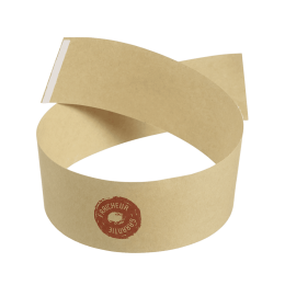 Bandeau papier kraft ajustable pour barquettes