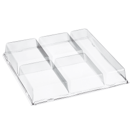 Couvercle pour plateau Five 5 compartiments PS