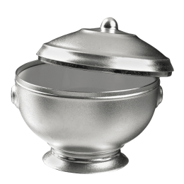 Soupière Eskoffié argentée/blanc 60 ml