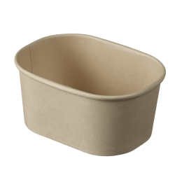 Barquette Lingot fibre de bambou 260 ml