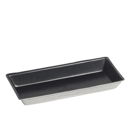 Assiette Quartz pulpe de canne avec lam. noire 130x60 mm