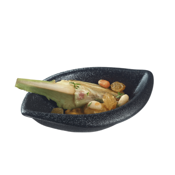 Ciotolina Pasta Conchiglie ceramica nera 33 ml