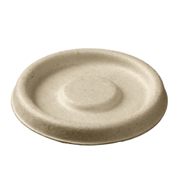 Coperchio in polpa marrone per ciotolina per salsa da 50 ml