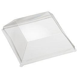 Couvercle PET pour assiette Fluid' 130x120 mm
