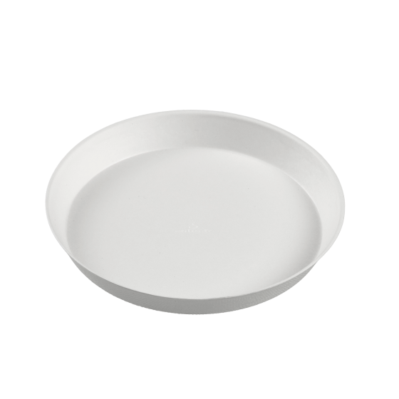 Assiette ronde Ninfea pulpe de canne Ø160 mm