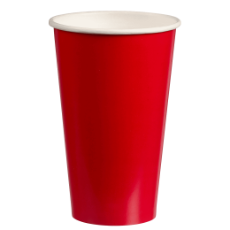 Gobelet carton rouge 500 ml