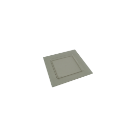 Assiette Diamant transparente grise 112x112 mm