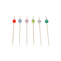 Pique bille transparente/multicolore 120 mm