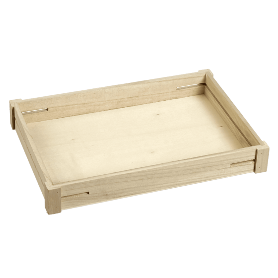 Plateau bois 346x237x46 mm