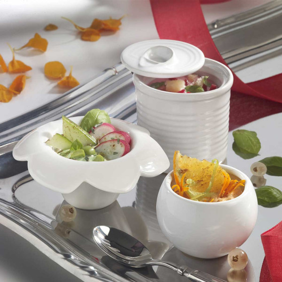 Verrine conserve céramique blanche 100 ml