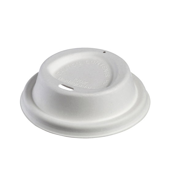 Coperchio per bicchiere in polpa di canna 280 ml