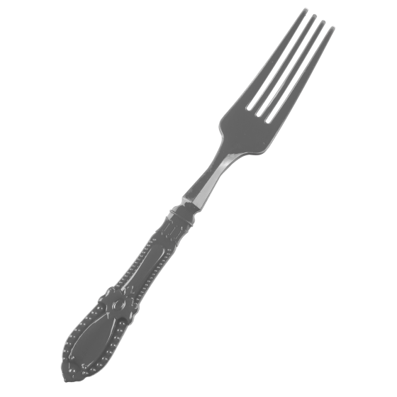 Mini fourchette Baroque grise PS - 12 paquets de 25