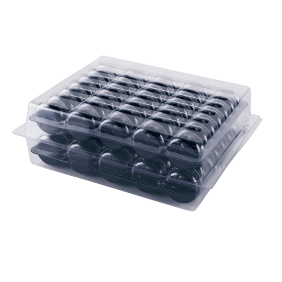 Scatola per 70 macaron con 2 supporti