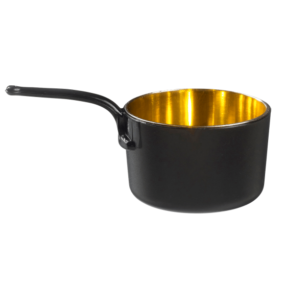 Pentolino Eskoffié nero/oro da 45 ml