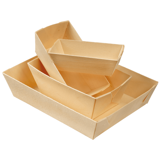 Vaschetta rettangolare con carta da forno da 815 ml