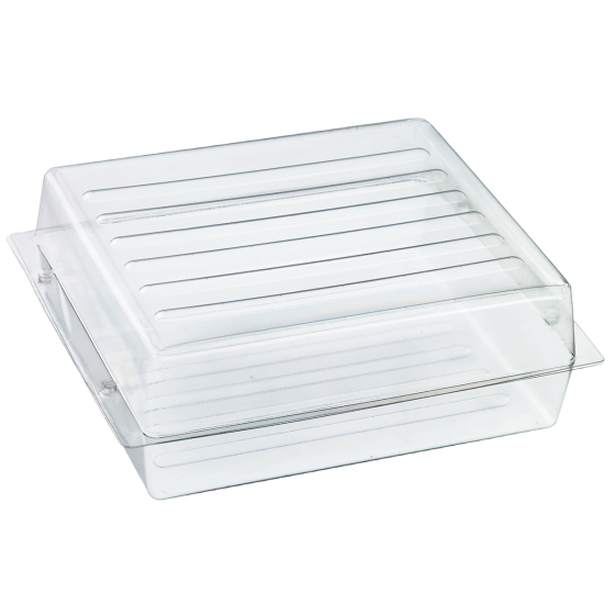 Boîte pour 70 macarons transparente