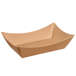 Barquette Snacking LOOP PP beige foncé 1000 ml