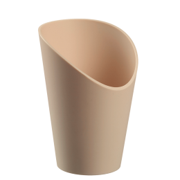 Vaschetta per patatine fritte LOOP PP beige chiaro H120Ø82mm