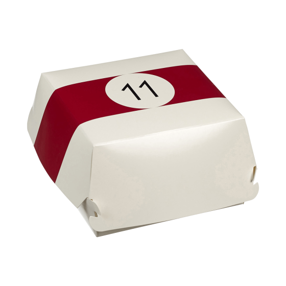 Boîte burger Billard 140x140x70 mm