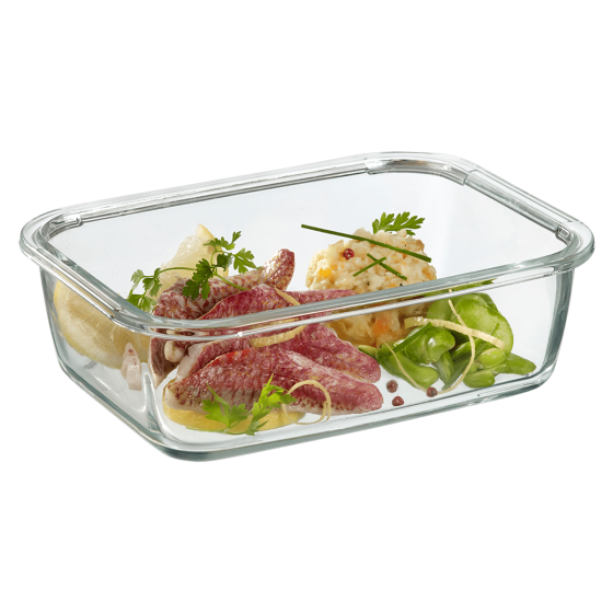 Scatola rettangolare in vetro 1.970 ml