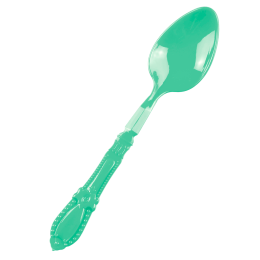 Mini cuillère Baroque vert d'eau PS - 12 paquets de 25