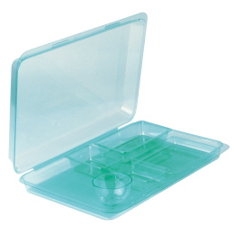 Scatola trasparente verde Atlas 1/1