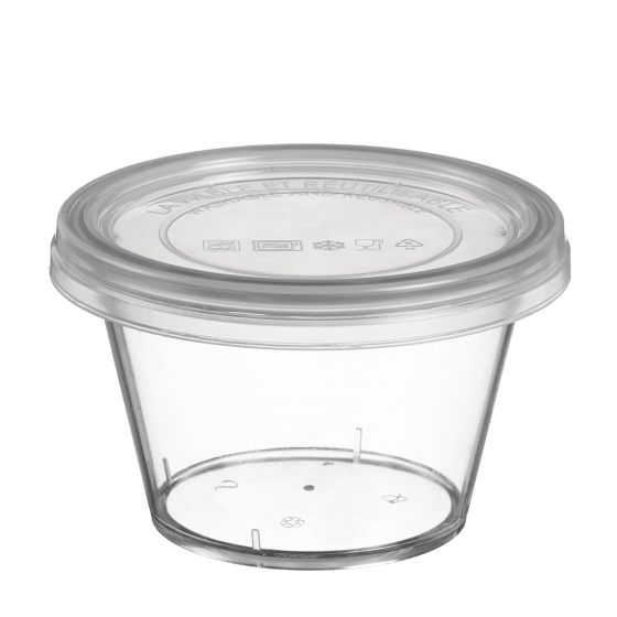 Coperchio in PP per vasetto Authentik in SAN da 330 ml