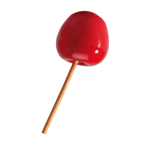 Stecchino mela candita da 180 mm