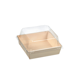 Vaschetta in legno laminato e coperchio da 250 ml