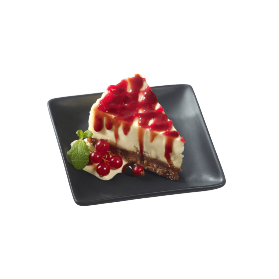 Assiette Fluid' céramique noire 110x110x14 mm