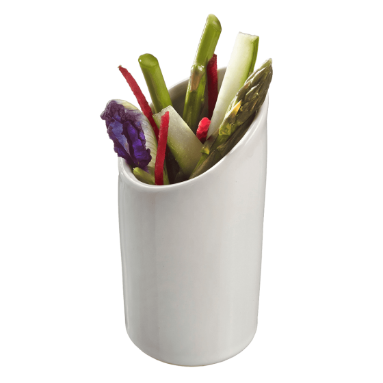 Ciotolina Tub' in ceramica con taglio inclinato da 60 ml