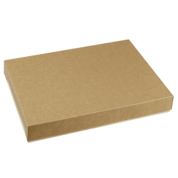 Couvercle carton pour plateau Set bois 374x270x52 mm