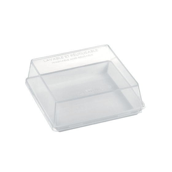 Assiette Quartz PP blanc 130x130 mm