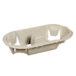 Supporto in cellulosa per 2 bicchieri