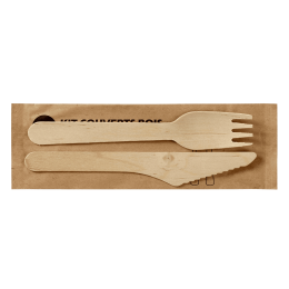 Kit di posate 2/1 in legno