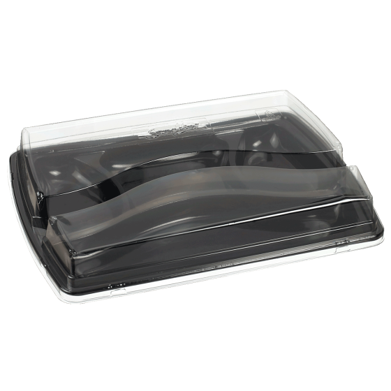 Vassoio Basic con 4 scomparti e coperchio