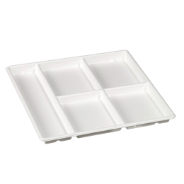 Vassoio Five con 5 scomparti in polpa di canna