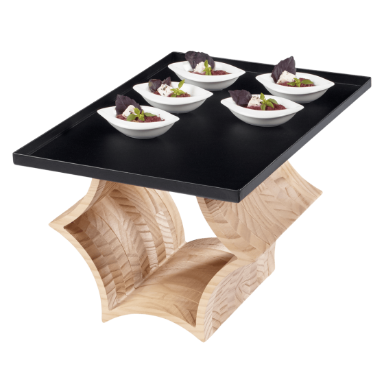 L'Étoilé 3 supporti in legno per vassoi