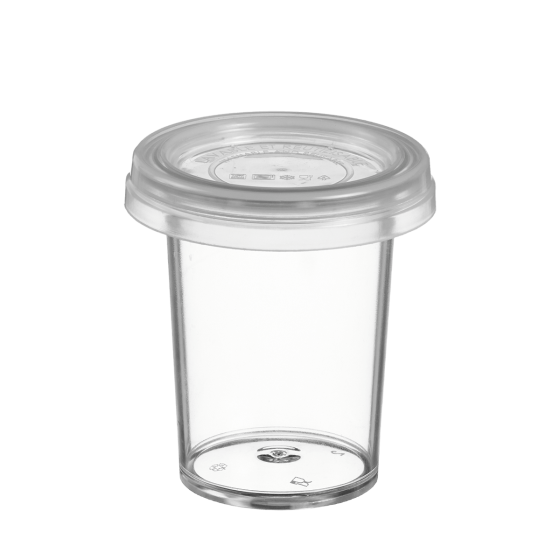 Coperchio in PP per vasetto Authentik in SAN da 140 ml