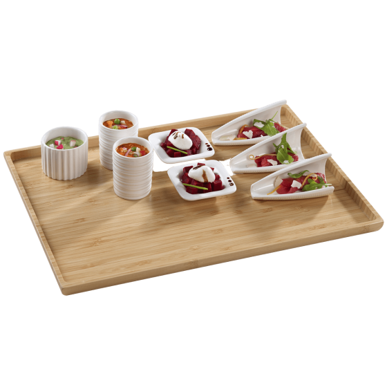 Vassoio Atlas in bambù 380x275x16 mm