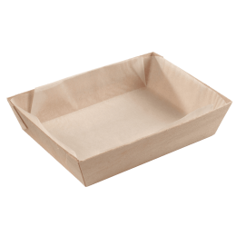 Barquette rectangle + papier cuisson 815 ml