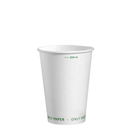Gobelet 100% carton blanc 220 ml