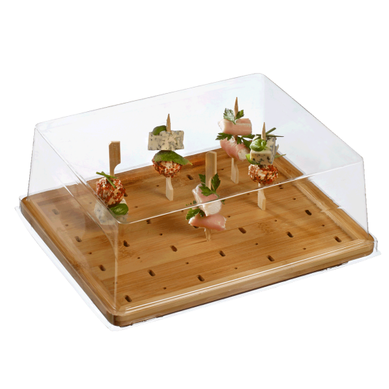 Couvercle transparent pour planche brochettes Golf