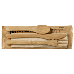 Kit couverts 4/1 bambou 230x71 mm