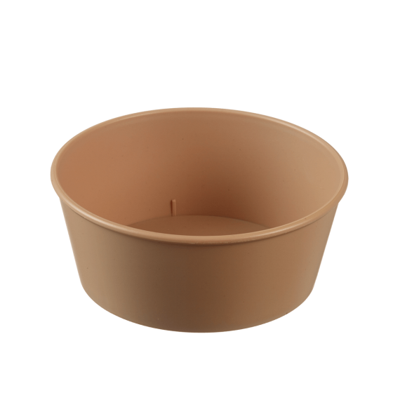 Insalatiera LOOP + coperchio in PP beige scuro 750 ml