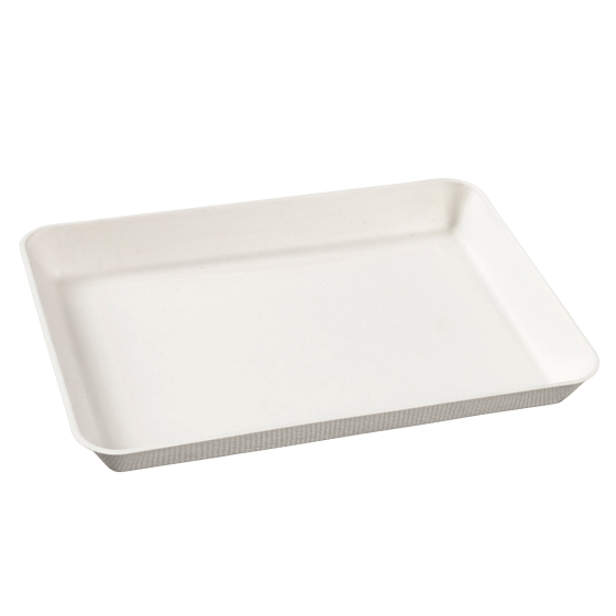 Piatto Kanopée in polpa di canna da 200x150 mm