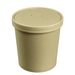 Ciotolina in fibra di bambù laminata con coperchio da 820 ml